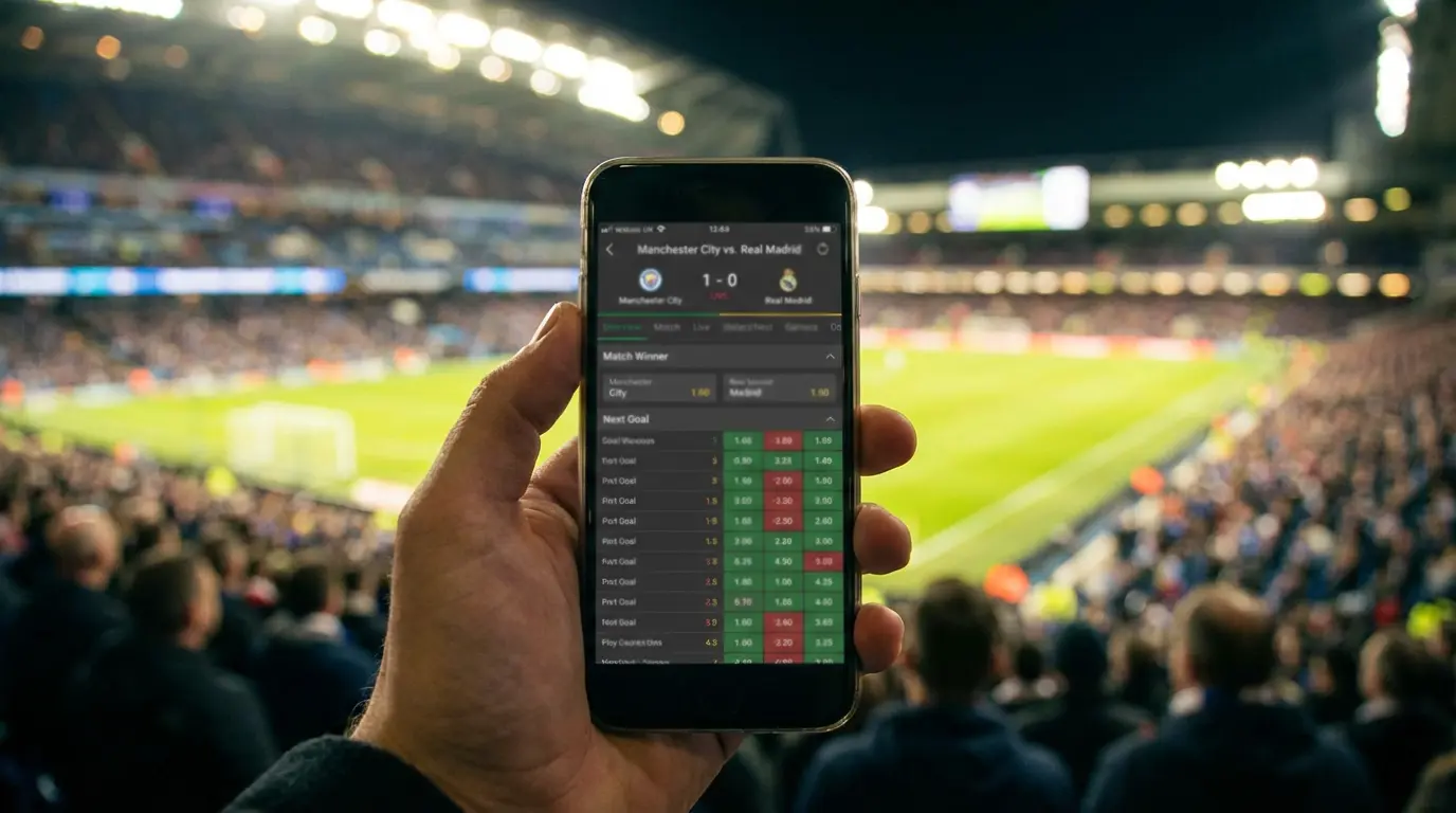 Apuestas en vivo durante El Clásico Real Madrid vs Barcelona